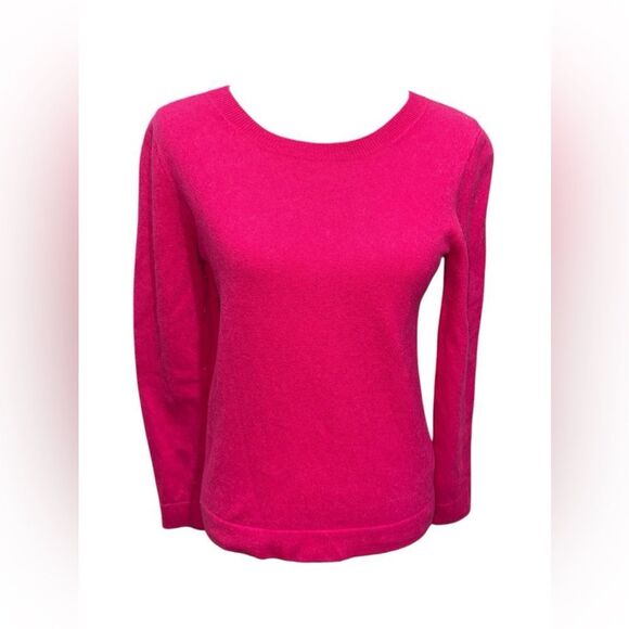 J Crew Teddie Pink Cotton‎ Wool Blend Pullover Sweater Size Small - Picture 1 of 6